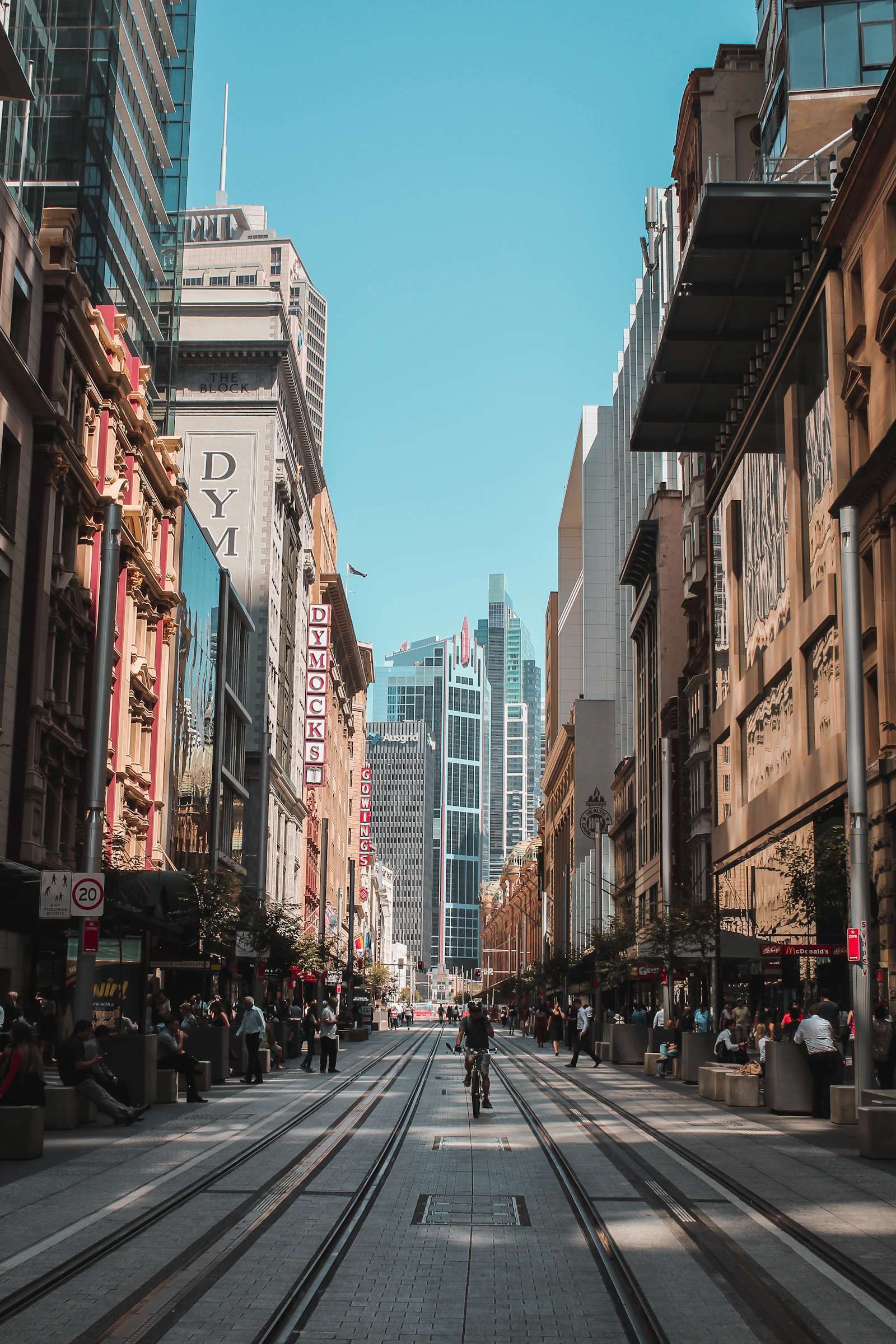 Stock photograph of George Street in Sydney